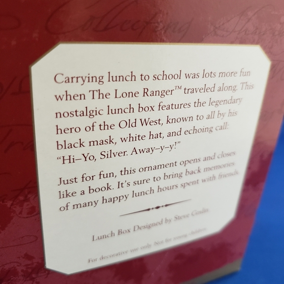 Lone Ranger Hallmark Keepsake Ornament - Picture 4 of 4